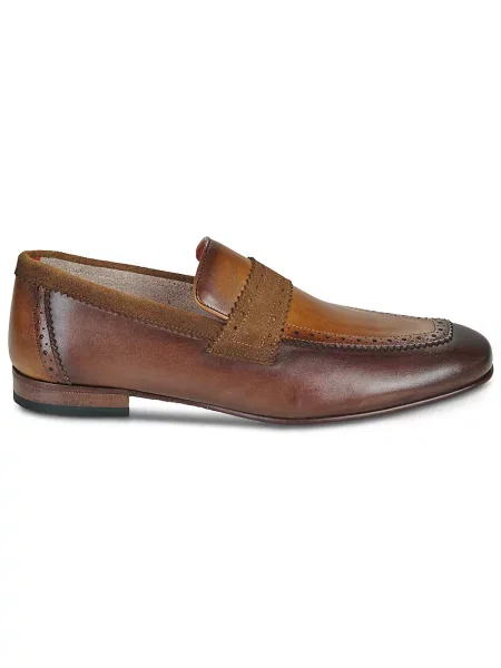 Pantofi Jeffery West din velur maro