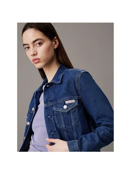 Calvin Klein Jeans Džínsová bunda modrá