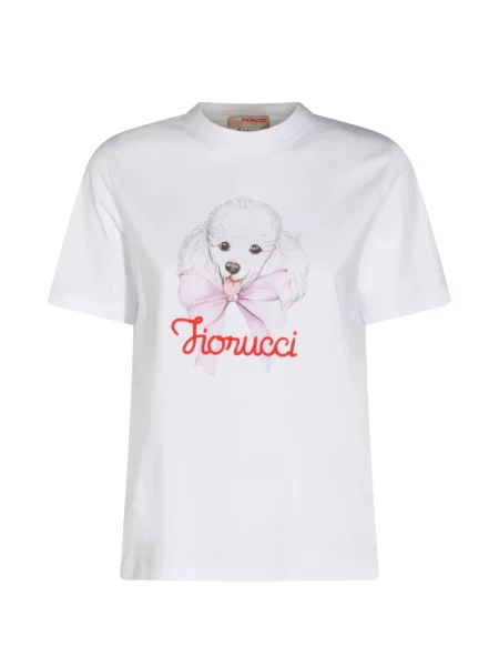 Tricou Fiorucci cu imagine alb