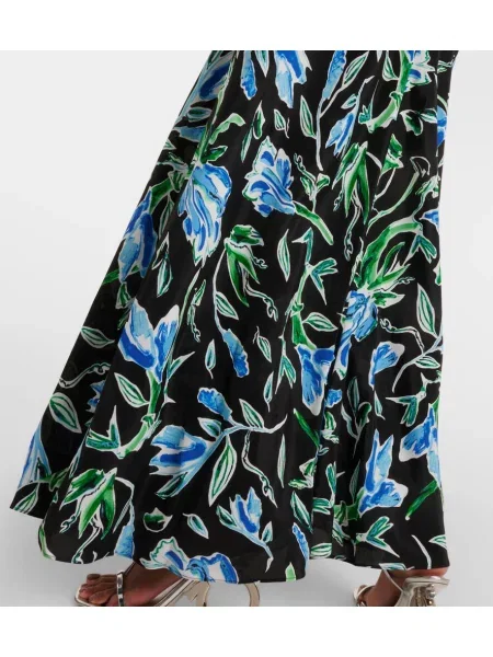 Maksi obleka Diane Von Furstenberg s cvetličnim vzorcem