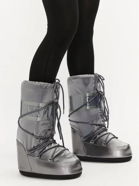Śniegowce Moon Boot Icon Glance silver szare