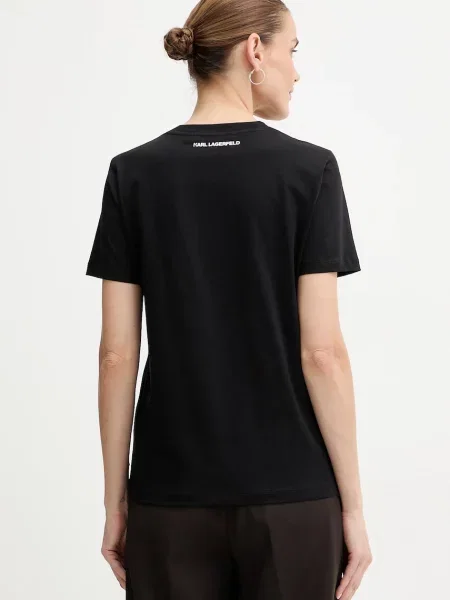 Футболка Karl Lagerfeld KL ESSENTIAL чорний