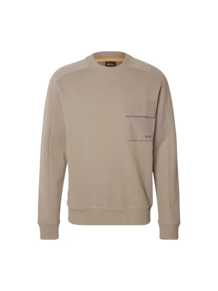 Bluza Boss Orange z nadrukiem beżowa