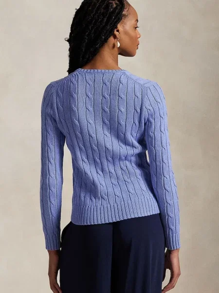 Polo Ralph Lauren Pulover mornarska / svetlo modra