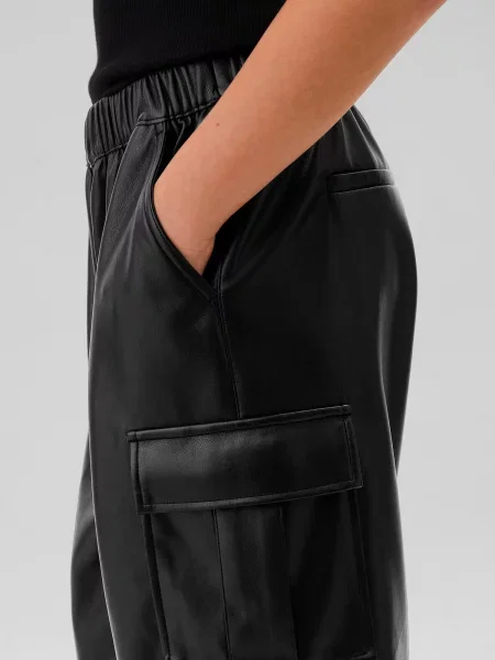 Pantaloni cargo copii Gap negru