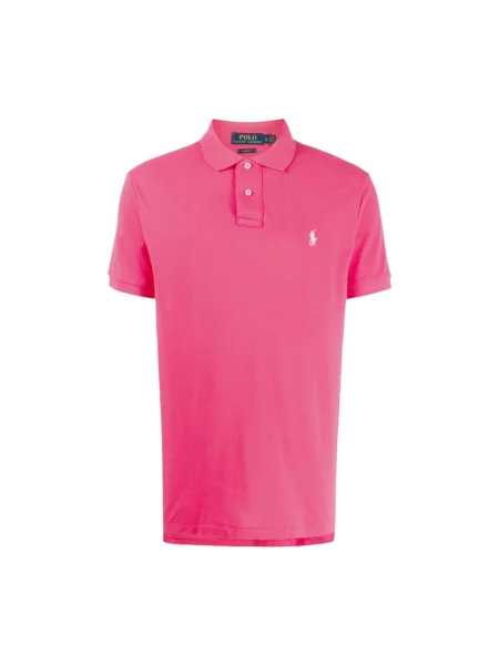 Koszulka polo Polo Ralph Lauren z krótkim rękawem z logo różowa