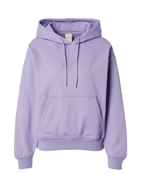 Klasická mikina Calvin Klein Jeans fialová