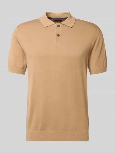 Koszulka polo o kroju regular fit z efektem dzianiny model ‘Josh’ Christian Berg Men
