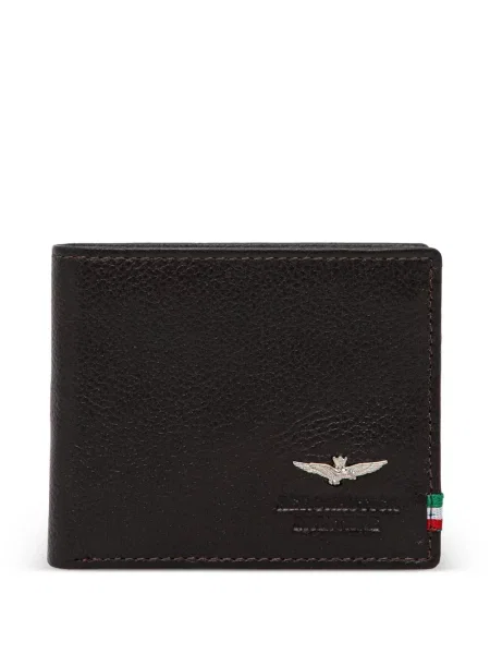 Bőr pénztárca Aeronautica Militare autogrammal barna