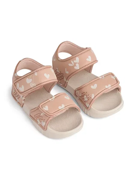 Liewood Detské sandále Blumer Printed Sandals oranžová