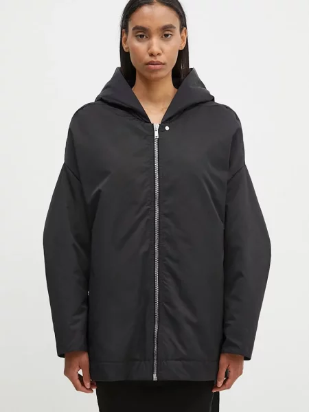 Rick Owens geaca Hooded Peter femei de iarna oversize negru