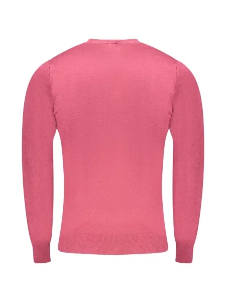 Pulover Cavalli Class cu broderie cu decolteu rotund roșu