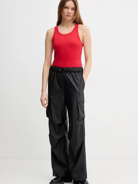 Rains spodnie dresowe Pocket Rain Pants Wide W3 czarne