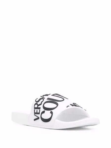 Чехли Versace Jeans Couture без ток бяло
