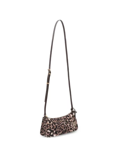 Colier Michael Michael Kors din piele cu imagine cu model leopard maro
