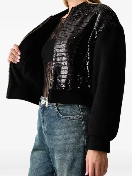 Bomber bunda Armani Exchange s flitry černá