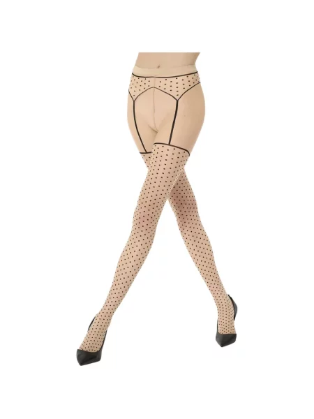 Cu centură dresuri Wolford cu buline alb