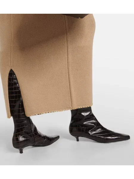 Cizme Toteme din piele maro