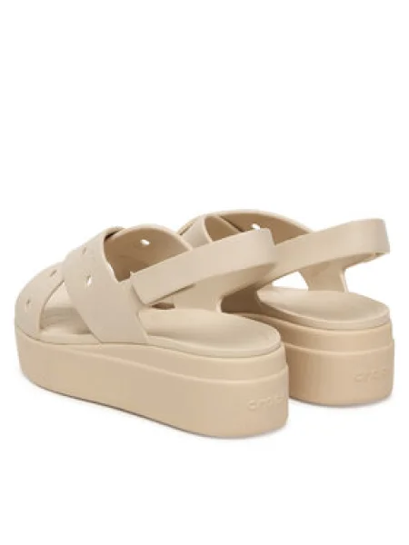 Crocs Szandál Brooklyn 4U Cross Strap Sandal bézs