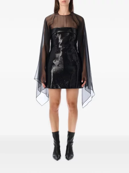 Rochie mini Alberta Ferretti cu paiete negru