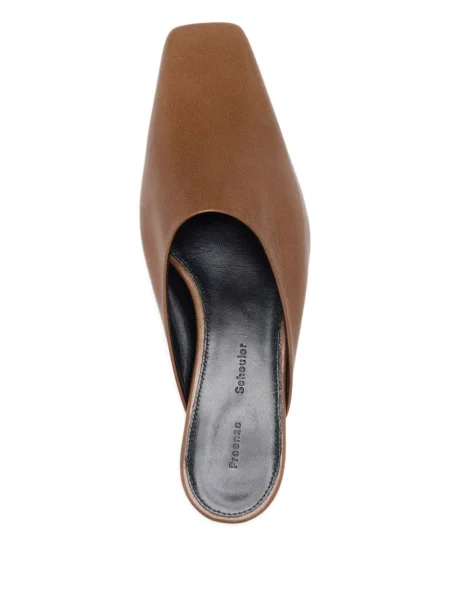 Papuci tip mules Proenza Schouler din piele maro