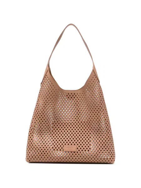 Geantă Twinset cu perforații maro