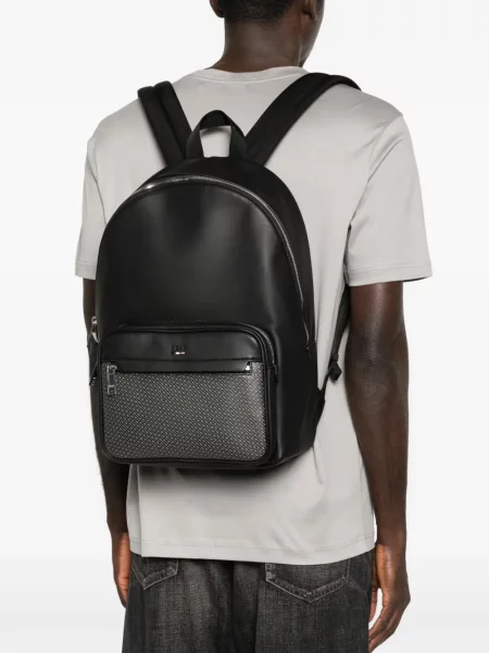 Rucsac Boss cu autograf negru