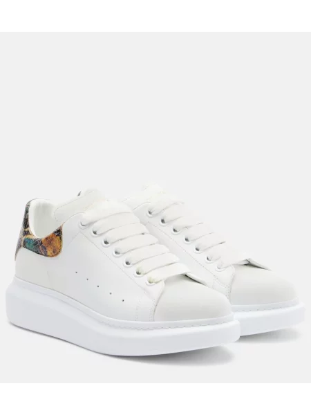 Sneakerși Mcqueen din piele alb
