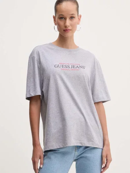 Guess Jeans tričko šedé
