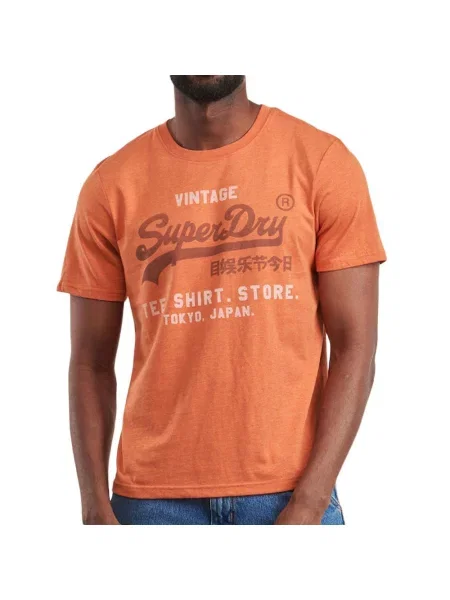 Koszulka Superdry Vl Heritage pomarańczowa