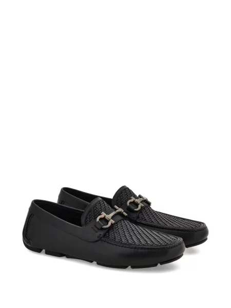 Pantofi loafer Ferragamo cu cataramă negru