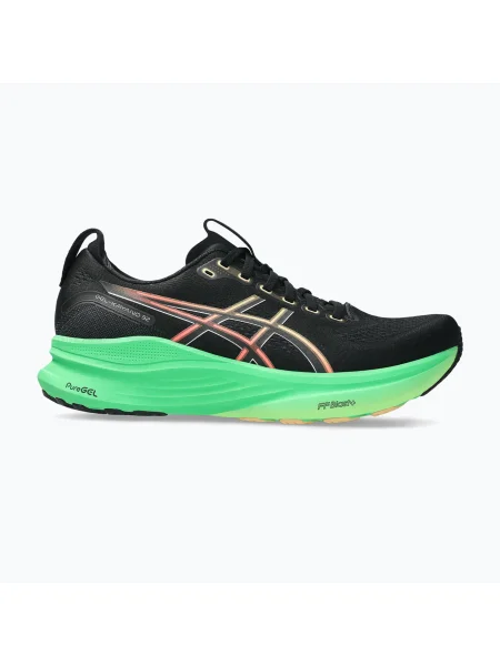 Pantofi de alergare pentru bărbați ASICS Gel-Kayano 32 black/vital green negru