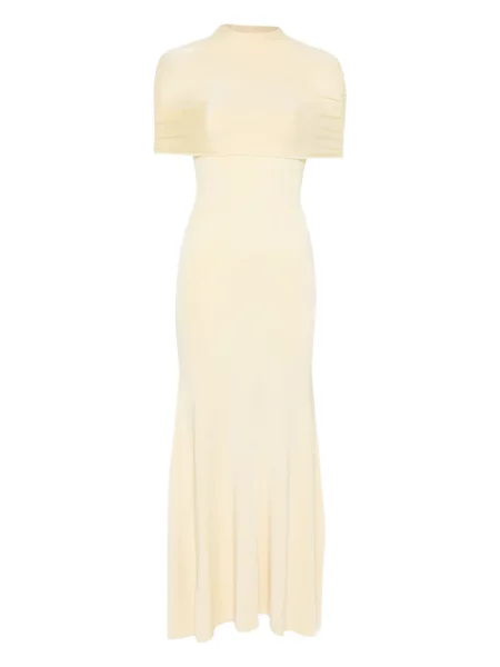 Sukienka midi Roland Mouret do kolan garniturowa żółta