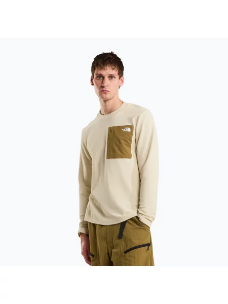 Férfi pulóver The North Face Kecha Crew desert stone. Méret: L bézs
