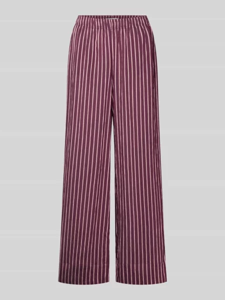 Spodnie o kroju regular fit o szerokości z mieszanki model MELDOLA' Only bordowe