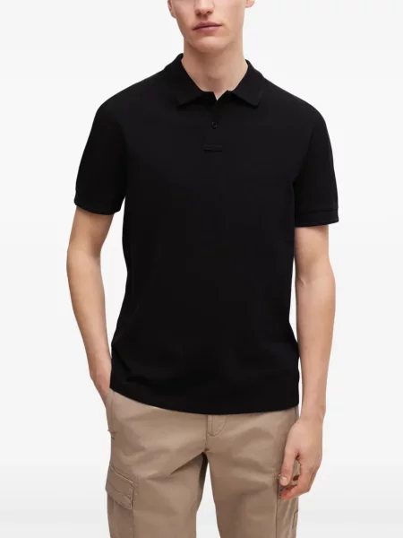 Tricou polo Boss cu imagine negru