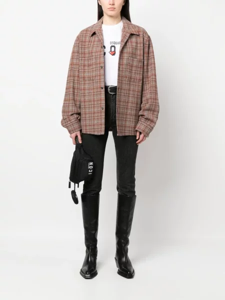 Raštuotas marškinėliai Dsquared2 balta