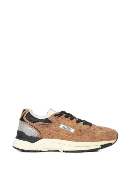 Sneakerși Autry cu imagine cu model leopard maro
