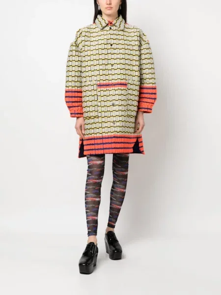 Raštuotos skaidrios tinklinės leginsai Henrik Vibskov juoda