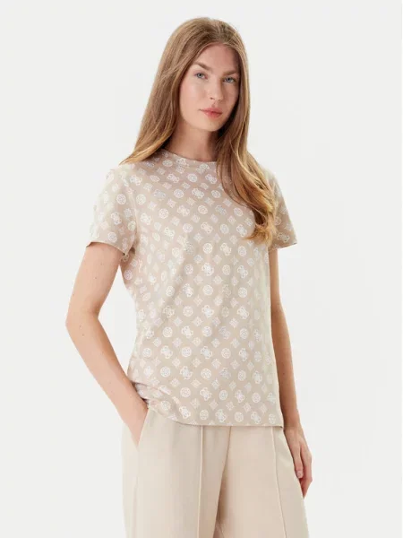 Guess T-Shirt beżowy