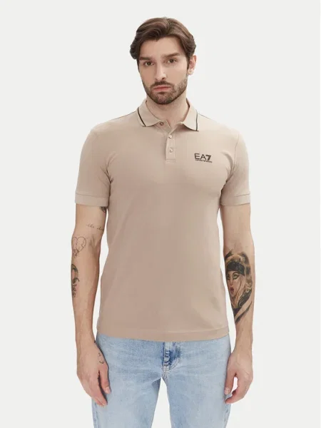 Emporio Armani Tricou polo PJVUZ bej