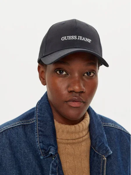 Guess Jeans Šiltovka Tmavomodrá modrá