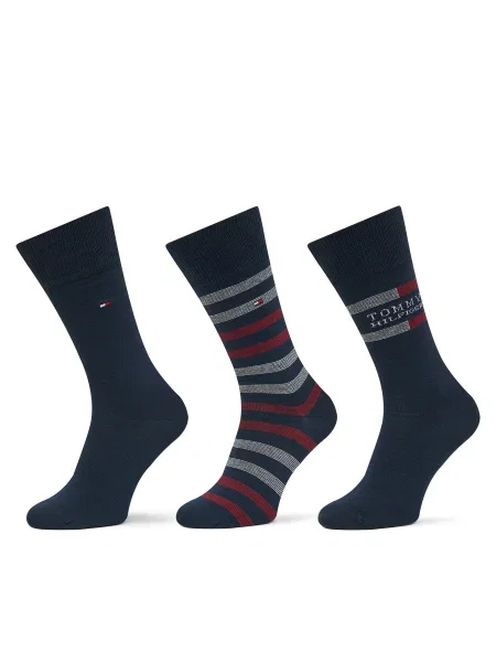 Чорапи Tommy Hilfiger 3 чифта тъмносиньо синьо