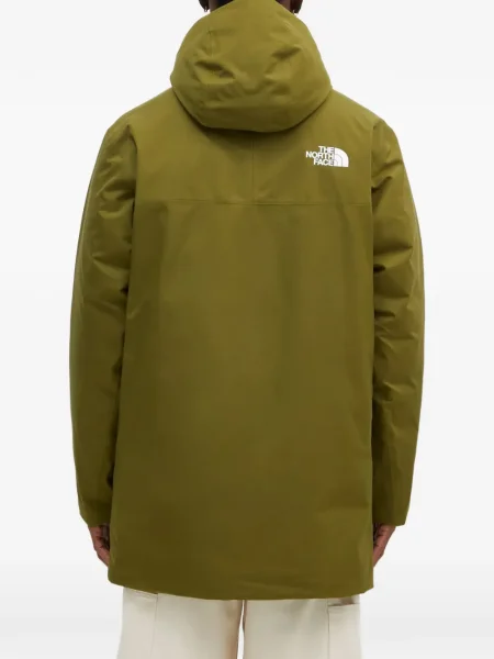 Geacă The North Face cu glugă verde
