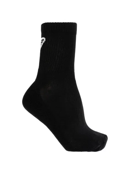 Șosete Emporio Armani cu broderie tricotate negru