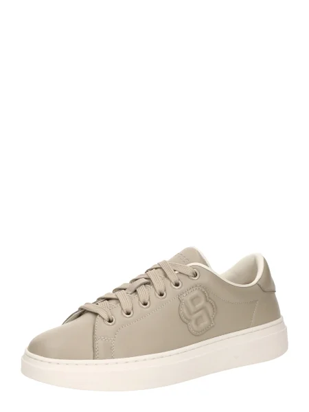 Sneakerși Boss din piele negru