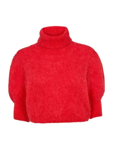Sweter Americandreams wełniany czerwony