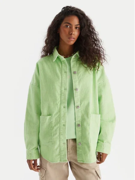 Roxy Cămașă Kick Back Washed Cord verde