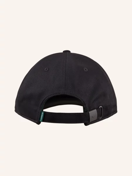 Lacoste czapka z daszkiem z aplikacją czarny