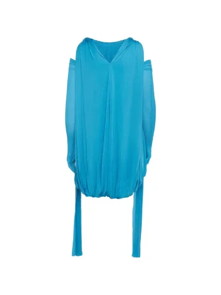 Rochie mini Chats By C.dam drapată albastru
